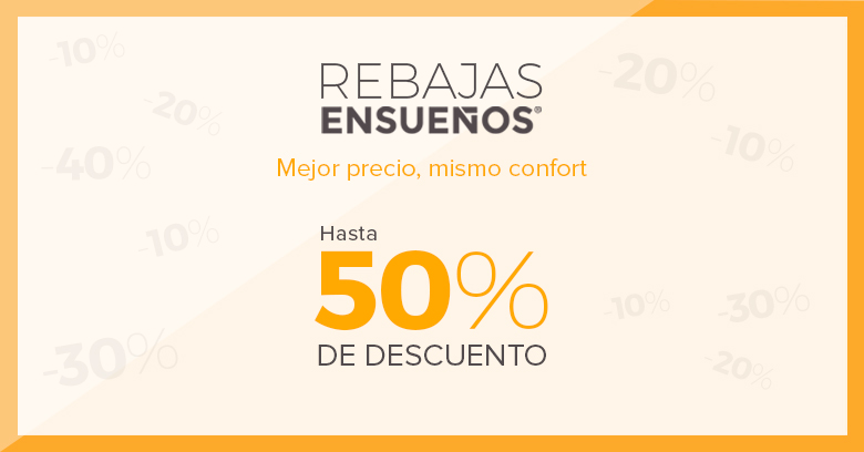 Rebajas de hasta el 50% en las tiendas de Ensueños