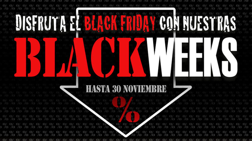 Imagen de la campaña Black Weeks de las tiendas de Ensueños